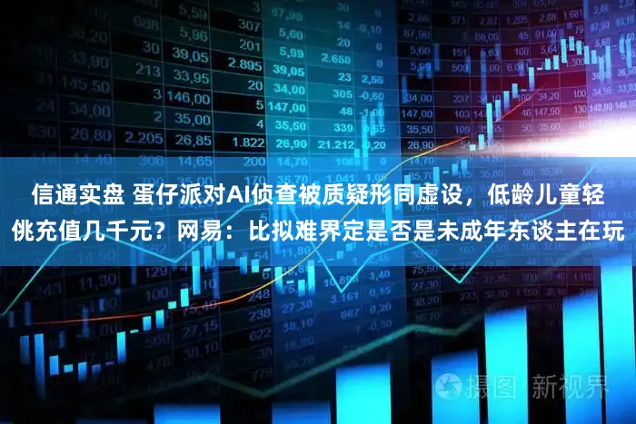 信通实盘 蛋仔派对AI侦查被质疑形同虚设，低龄儿童轻佻充值几千元？网易：比拟难界定是否是未成年东谈主在玩