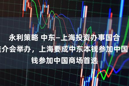永利策略 中东—上海投资办事国合区专项推介会举办,上海要成中东本钱参加中国商场首选
