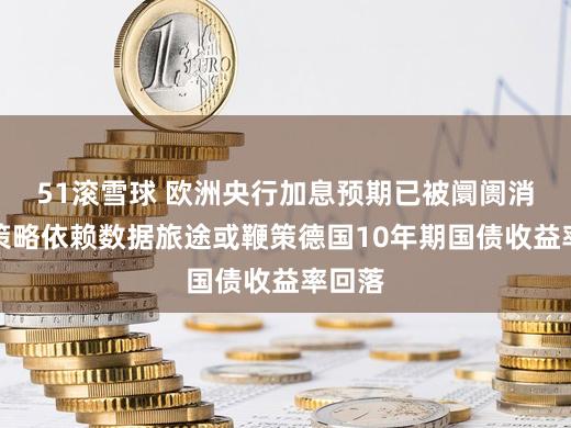 51滚雪球 欧洲央行加息预期已被阛阓消化，策略依赖数据旅途或鞭策德国10年期国债收益率回落