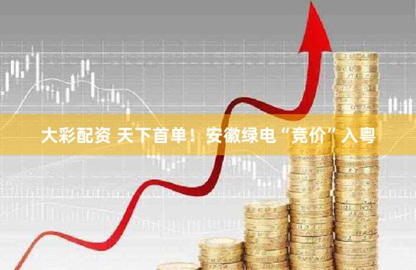 大彩配资 天下首单！安徽绿电“竞价”入粤